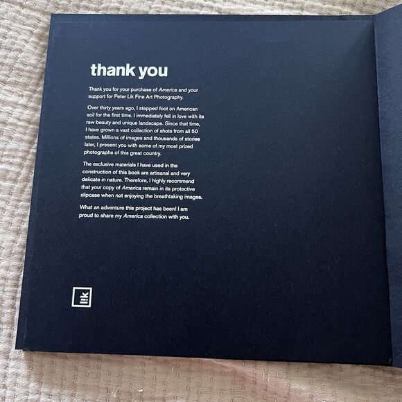 Peter Lik America Photo Book Signed Copy Photography Coffee Table Rare Like New - Picture 10 of 16